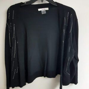 TanJay bedazzled cropped cardigan/bolero